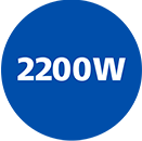 2 200 W de puissance pour une cuisson rapide