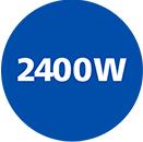 2 400 W pour une chauffe