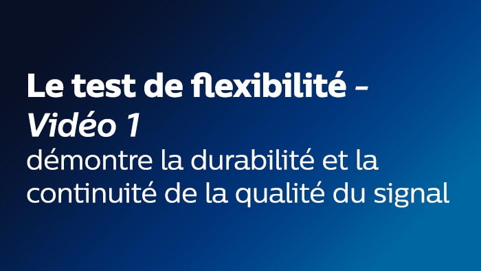 Le test de flexibilité video 1