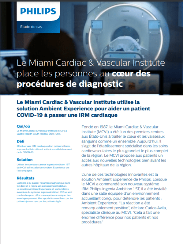 Le Miami Cardiac & Vascular Institute place les personnes au cœur des procédures de diagnostic 