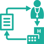 icône solutions amélioration processus cliniques