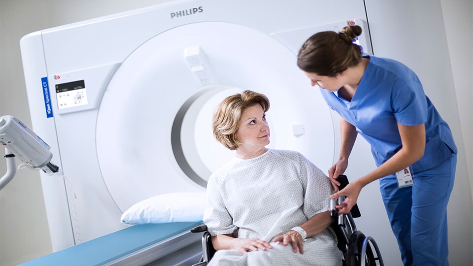 Spectral-detector CT clinical image