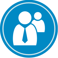 Icon of patient and doctor