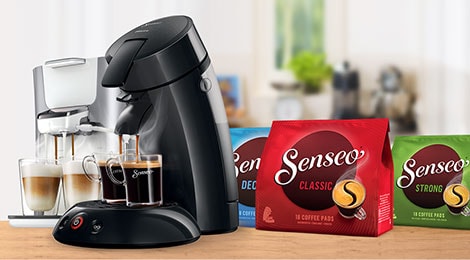SENSEO® propose une large gamme de machines à café, de mélanges de café et d'arômes