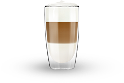 Une tasse de latte macchiato