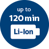 Jusqu'à 120 min