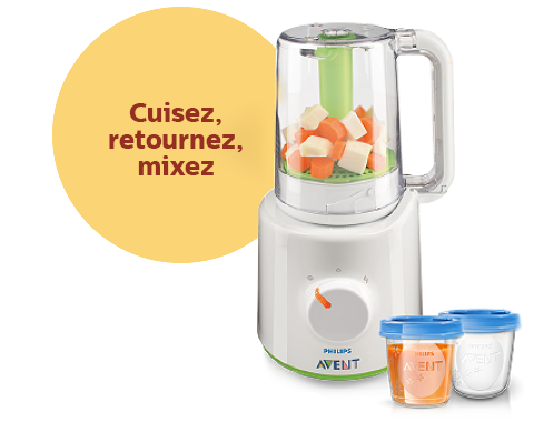 Philips Avent Robot cuiseur-mixeur pour bébé Essential – Golden baby