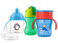 Gamme de tasses anti-fuites pour enfants Philips Avent