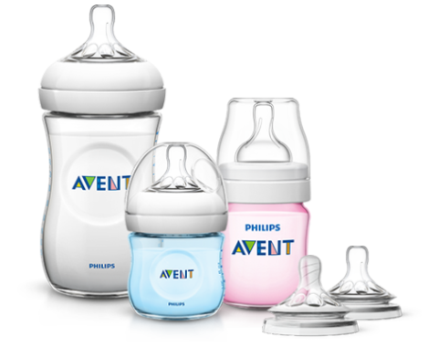 Biberon naturel Philips Avent, transparent, 9 oz, emb. de 5