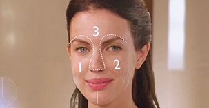 Étape 2 : divisez votre visage en trois zones