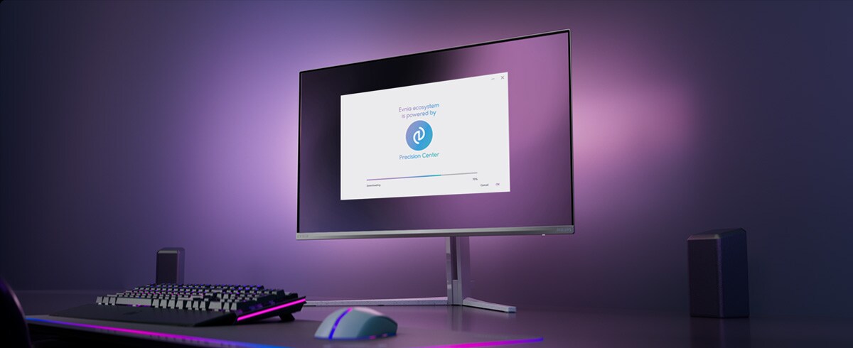 Configuration du moniteur Philips Evnia pour le Precision Center