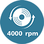 Icône 4 000 tours/minute