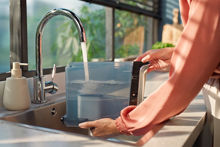 Filtre AquaClean : préparez jusqu'à 5 000 tasses avant de devoir procéder à un détartrage grâce au filtre AquaClean.