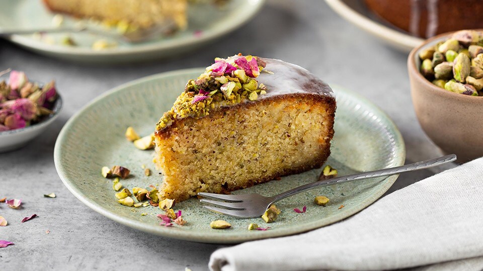 Gâteau de semoule aux pistaches