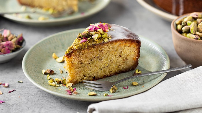 Gâteau de semoule aux pistaches