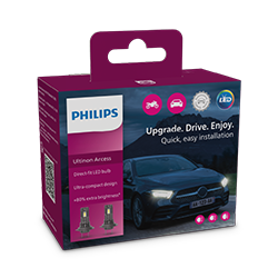 Ampoule de phare avant pour voiture H4 Philips LED - Pouliot Pièces Autos