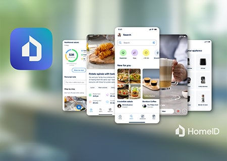 Philips HomeID app, smart app for recipes