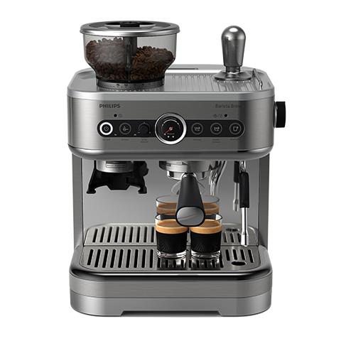 Bac à grains double Philips Barista Brew, argent