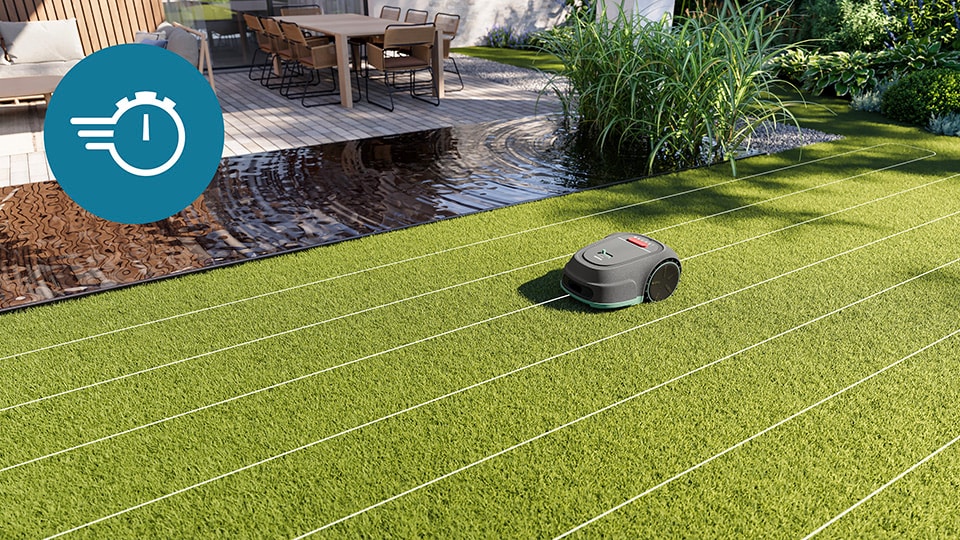 Couvrez une plus grande superficie par cycle de tonte