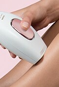 Step 3 - Turn the unit on and press the Lumea to your skin. 