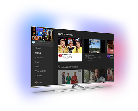 Téléviseur Smart TV avec Facebook Watch
