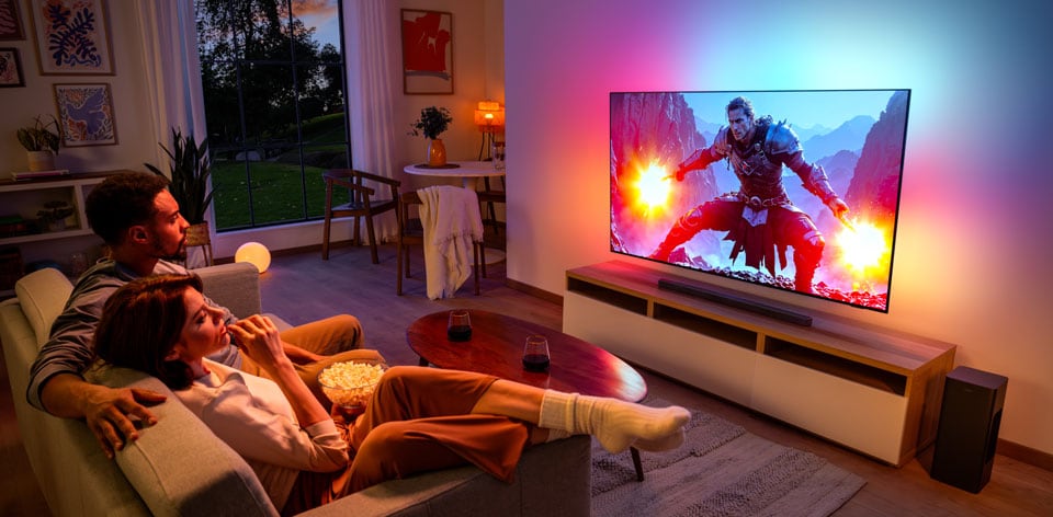 Fonctionnalité films des téléviseurs Ambilight