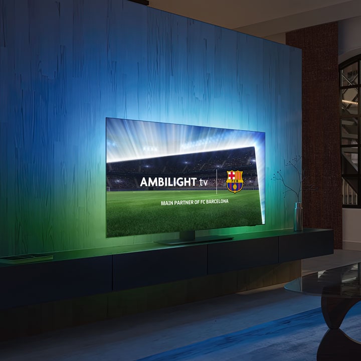 Matchs du FC Barcelone avec téléviseurs Ambilight