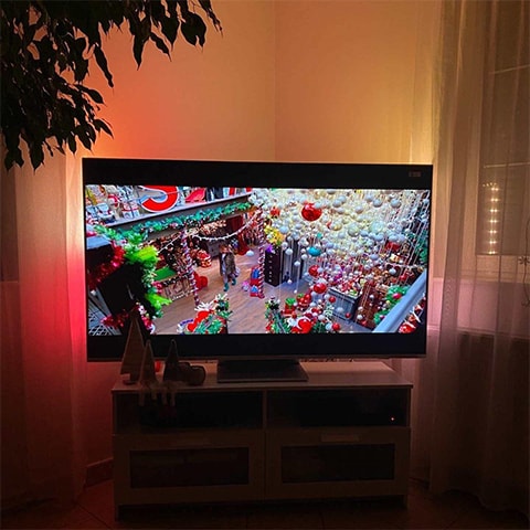 Regarder un film sur la télévision Ambilight